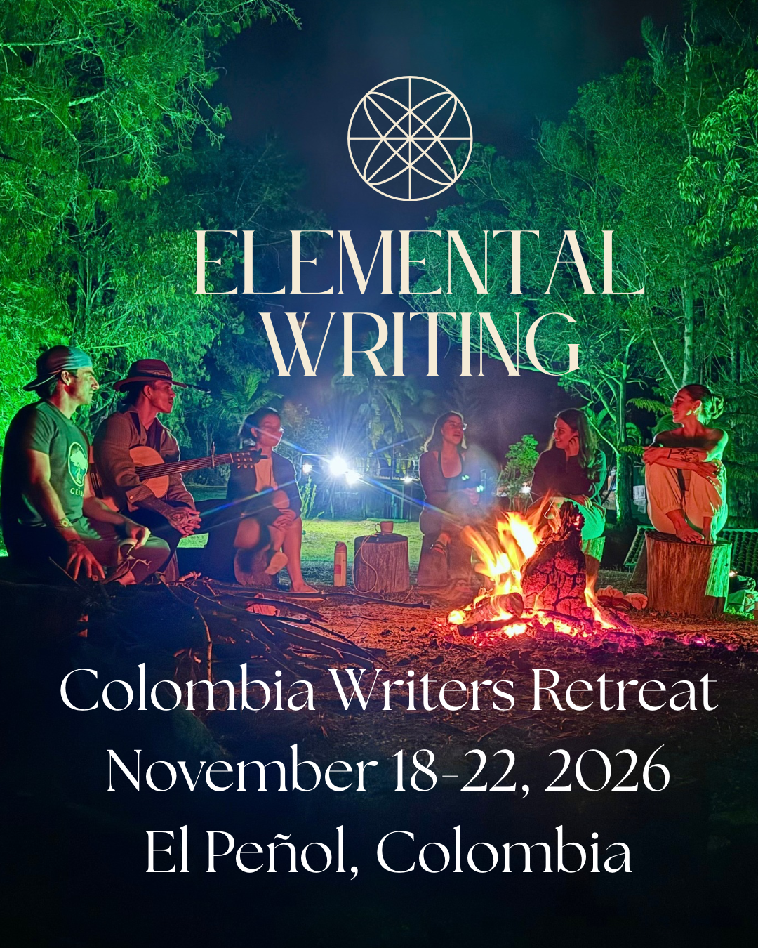Elemental Writing — Colombia Writers Retreat, November 18–22, 2026, El Peñol, Colombia
